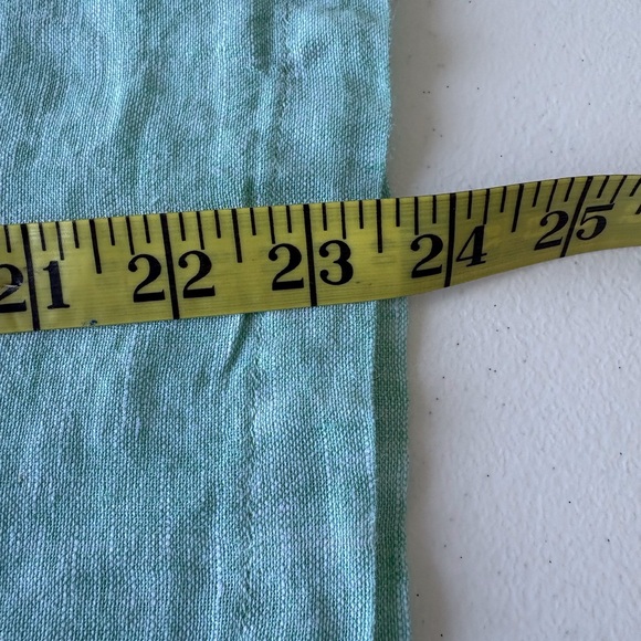 Rachel Zoe XL Linen Mint Green Button Up Top Beach Vacation Lightweight Boxy - Picture 11 of 11